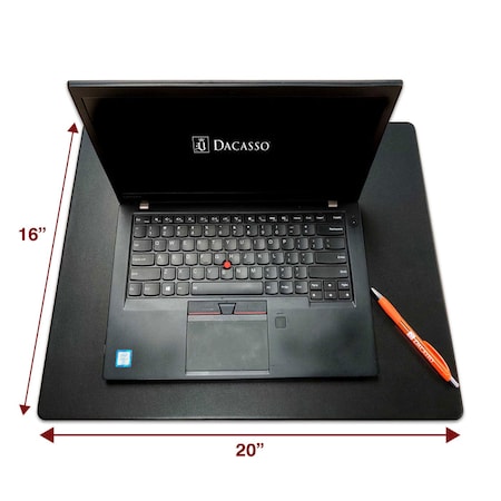 Dacasso Black Leather 20" x 16" Lap Desk PR-1054